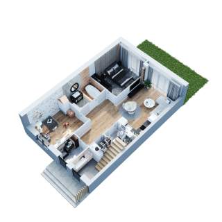 Nowe mieszkanie nad jeziorem w Sztumie - 73,3 m2