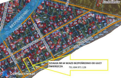 Działka budowlana 773 m Warszawa Włochy, ul. Świerszcza 38...