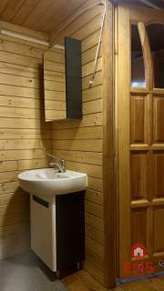 Drewniany dom premium nad stawem 1 ha Sauna