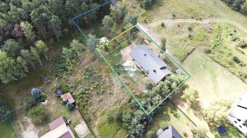 Dom przy lesie, Rakszawa, 116m2 plus garaż w bryle