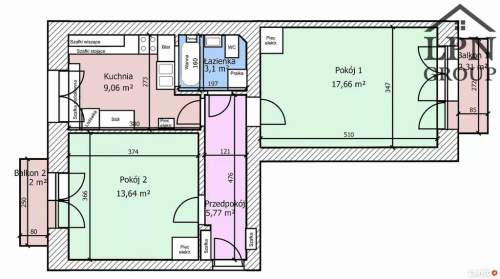 Do wynajęcia 2 pokoje 50m2 Odrowąża