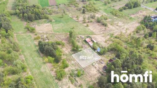 Działka 802m , Kwaśniów Górny gm. Klucze