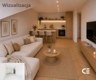 2 pokoje Balkon - widok na zieleń Księże Małe