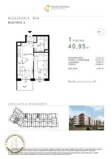 Mieszkanie o pow. 40,95 m2 Czuby