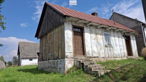 Dom z bali , oraz stodoła -garaż , 1,11ha działki , sp