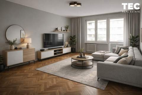 50,09 m2 w centrum 2 pokoje osobna kuchnia