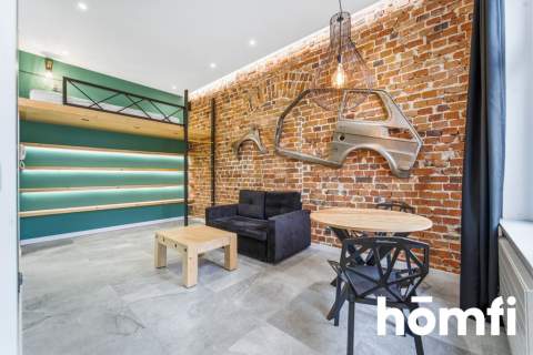 Unikalna kawalerka w stylu loft z antresolą