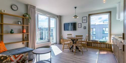 Apartament blisko morza i plaży z garażem.