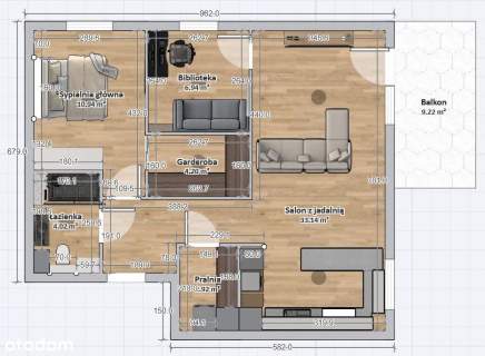 Orunia Górna - 3 pokoje 62,8m2