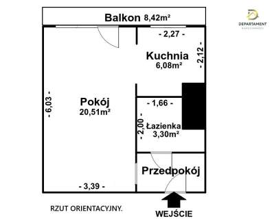 Kawalerka z dużym balkonem Super lokalizacja 