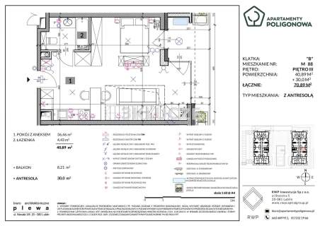 Apartament z antresolą Poligonowa