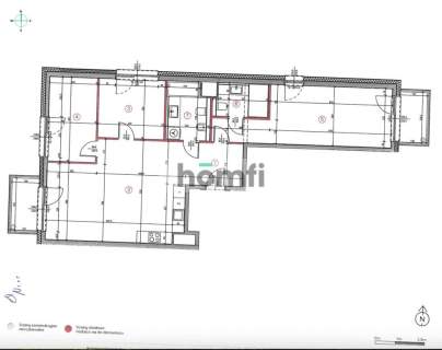 Apartament 4 pokojowy z dwoma łazienkami