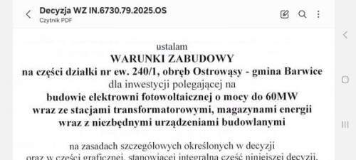 Działka inwestycyjna na sprzedaż, 650000 m2, Ostrowąsy