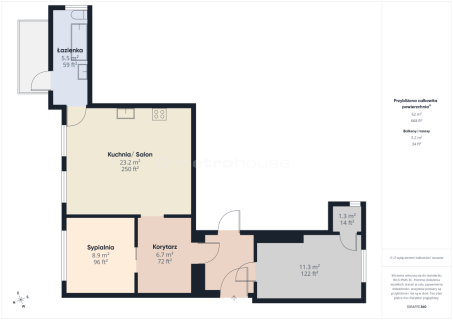 Loft 67 m gotowe do zamieszkania po remoncie