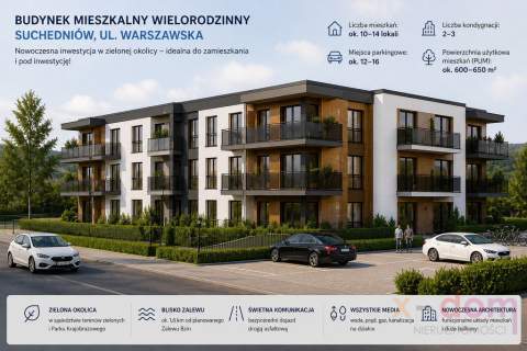 DZIAŁKA INWESTYCYJNA Z WZ   ZABUDOWA WIELORODZINNA
