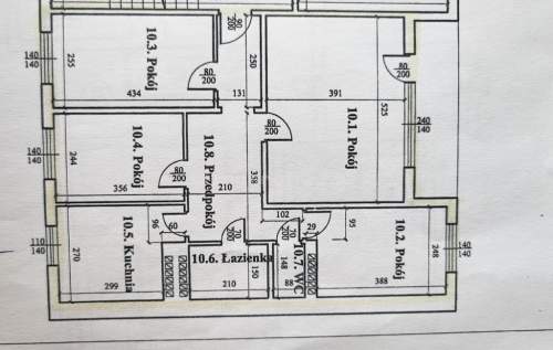 4 POKOJE, BALKON - I PIĘTRO CENTRUM - ROZKŁADOWE