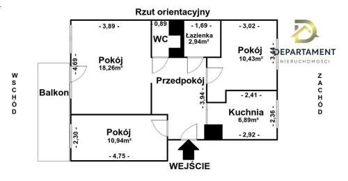 Mieszkanie 3 pokoje z balkonem Tarnowskie Góry