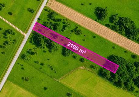 Kłomnice działka rolna pow. 2100 m2