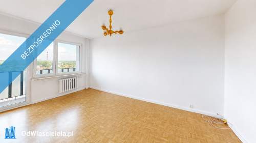 43,8 m 3 pokoje loggia Stegny piętro 9 widok po horyzont