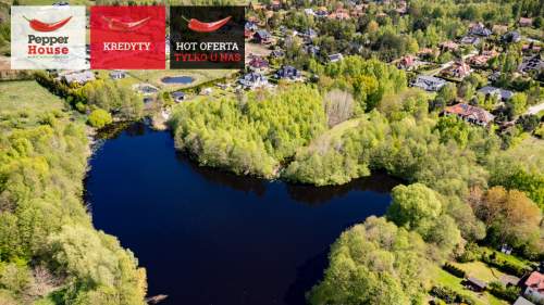 piękna działka nad jeziorem w Otominie z MPZP 