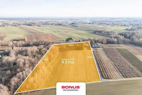 Siedlisko przy Nałęczowie 4,5 ha.