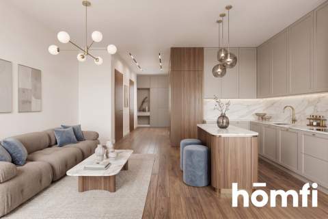 Apartament nad morzem z basenem, 49,3 M , 2 pokoje