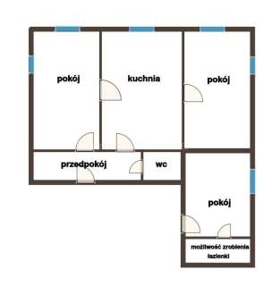 3 pokoje - widok na panoramę miasta