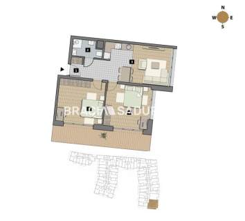 Dostępne mieszkania od 25m2 do 63m2. 