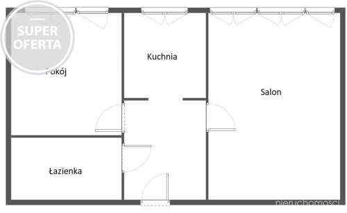 Centrum, 2 pokoje, przy Parku Żeromskiego, Galaxy