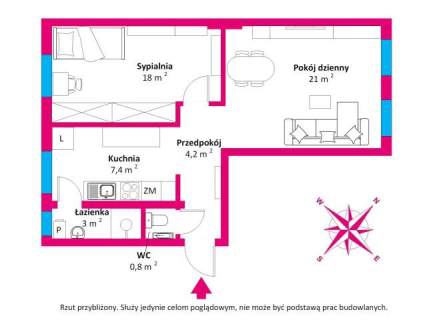 Mieszkanie 2 pokojowe, rozkładowe, z dużą piwnicą , niskie koszty