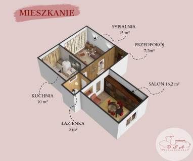 Września 2 pokoje w centrum 51,5 m piwnica