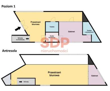 Przestronne biuro typu studio 196,5 m2 z antresolą, Wrocław