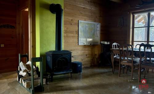 Drewniany dom premium nad stawem 1 ha Sauna