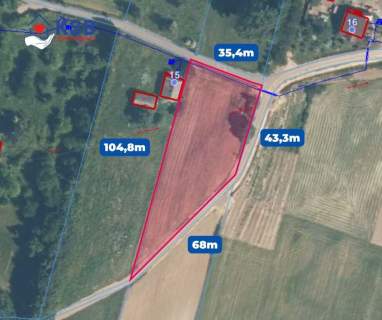 Ustawna działka z WZ 2500m2 - Czajęcice