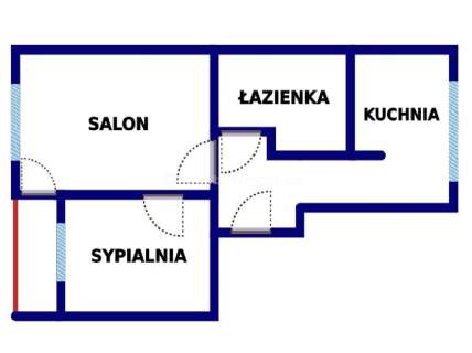 2 pokoje - Wysoki parter - Balkon - 39 m2