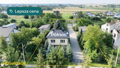 Dom z dwoma mieszkaniami. Duża działka 0,25 ha