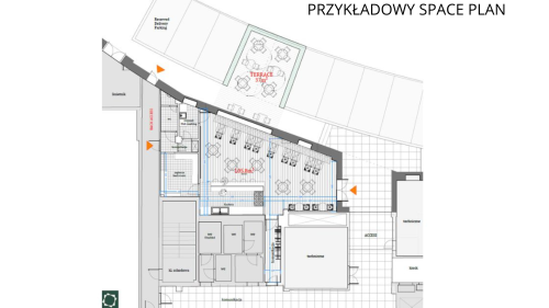 Lokal handlowo-usługowy na parterze z witryną od ulicy