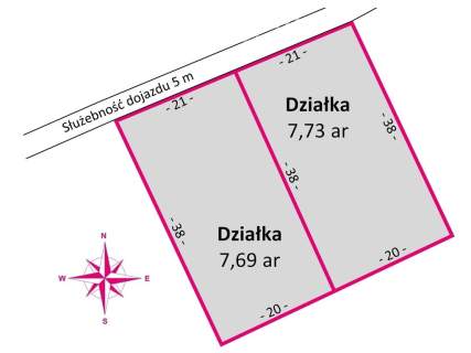Działka budowlana Kielanówka, pogranicze Rzeszowa