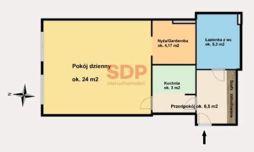 43 m2 własnej przestrzeni tuż obok Rynku Centrum Dla turystów