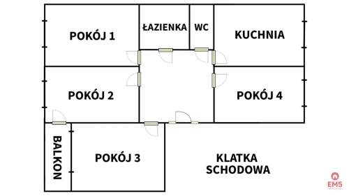 4-pokojowe mieszkanie do remontu w Sejnach