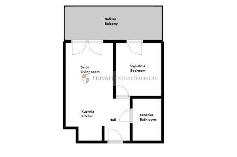 Apartament 43m2 z dużym balkonem Novum Rakowicka