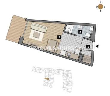 Dostępne mieszkania od 25m2 do 63m2.