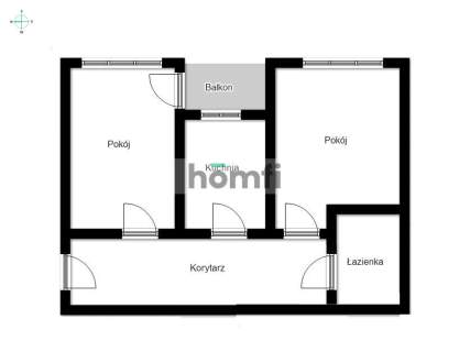 2pok, osobna kuchnia, balkon ul Murarska Krowodrza