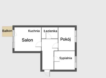3 pokojowe dwustronne do remontu rozkładowe kolej