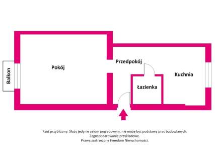 2-stronna kawalerka przy Koźmińskim Metro