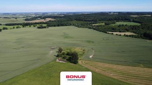 Duża działka 5858 m2 z WZ na Warmii gm. Kolno