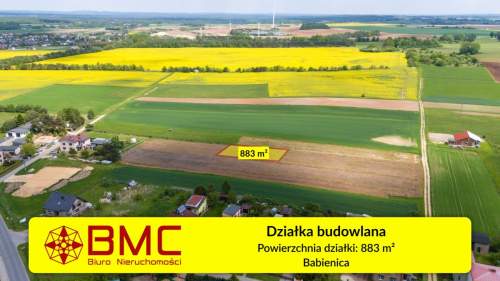 Działka budowlana Babienica 883m2