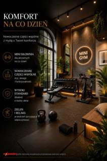 Loft z antresolą 5 m wysokości Ogródek 10,64 m2