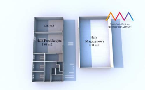 Hala produkcyjna, hala magazynowa, biura