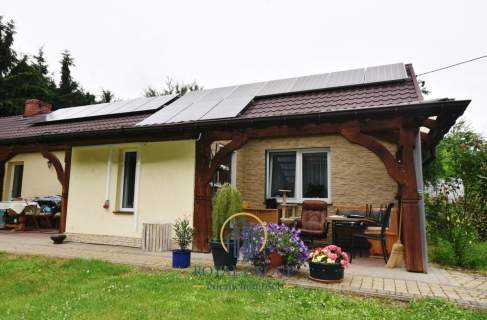 Dom wśród świerków